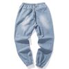 Men's Casual  Denim Cotton Vintage Wash Hip Hop Work Trousers Jeans Pants