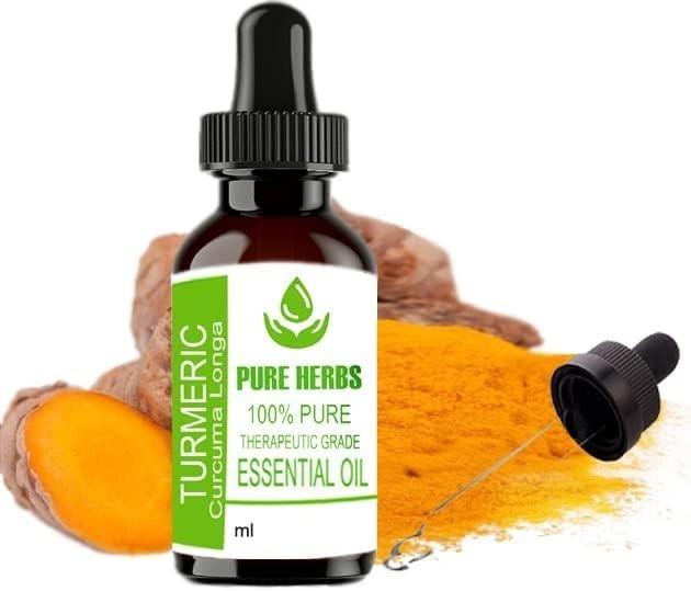 Pure Herbs Turmeric 100% Pure & Natural Curcuma Longa Essential Oil UKZA 680