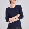 New Tencel, Soft Waxy Slim-fitting Bottoming Shirt with Long-sleeved Women's Spring and Summer Top