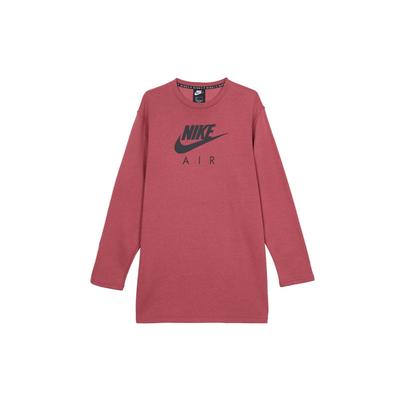 Casual Fleece Round Neck Long Sleeve Mid-Length Sweatshirt Women Sweatshirt Red BV5135-661