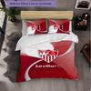 Sevilla FC Themed Bedding 3Pcs Duvet Cover Set Decorative Bed Linen For Teen Room Home Decoration