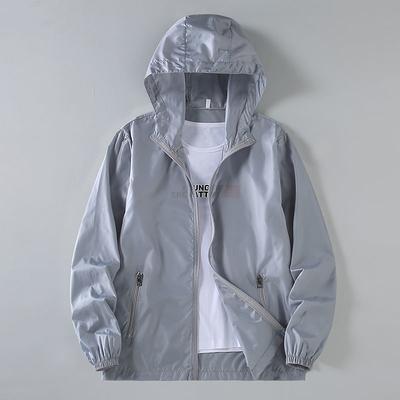 Korean Version Leisure Versatile Thin Style Breathable Hooded Comfort Loose Fitting Men's Sun Protection Clothing Summer