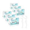 Orthodontic Dental Floss, 2-Strand Floss Picks, 300-Pack, High-Capacity, Strong, Thin, Easy To Insert Between Teeth and Wires, Cleans Interdental Area