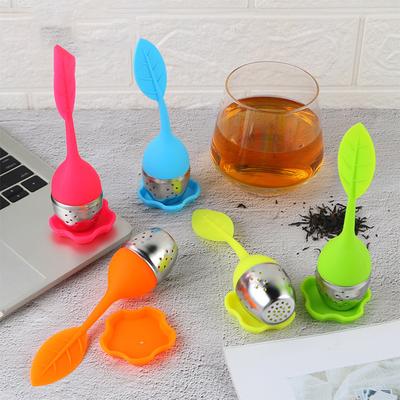 2Pcs Reusable Silicone Tea Infuser Creative Teapot-Shape Herbal Tea Bag Coffee Filter Diffuser Strainer Filter Tea Accessories