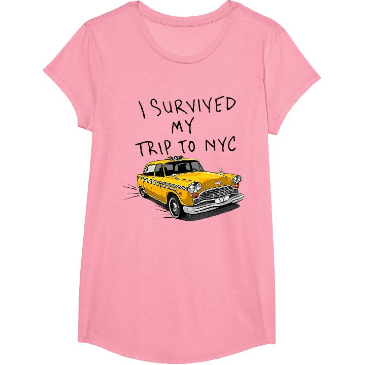 Retro I Survived My Trip to New York City Funny Mens T-Shirt