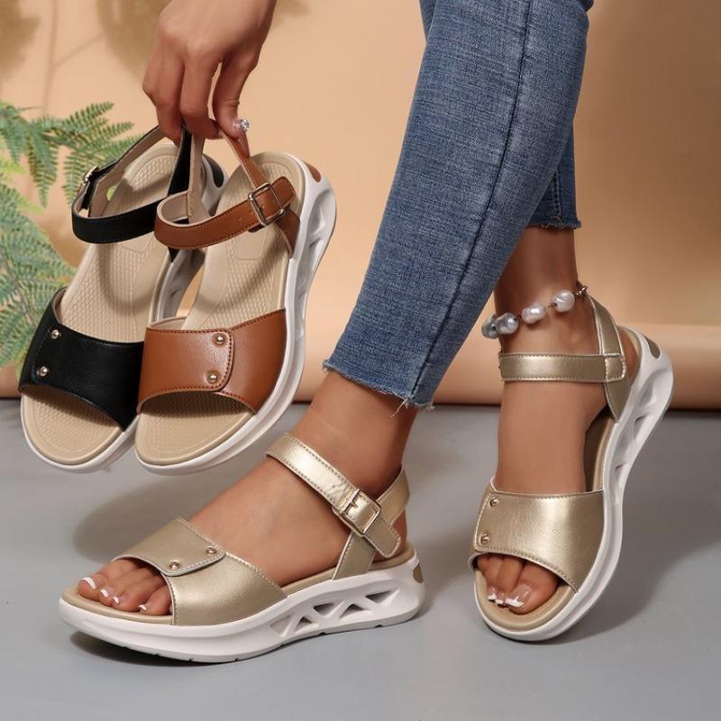 

Summer Thick-soled Shoes Lightweight Large-sized Casual Sports Sandals 36 чорний