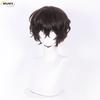 High Quality Dazai Osamu Cosplay Wig Anime Cosplay Short Brown Heat Resistant Synthetic Hair Wigs + Wig Cap