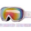 ICEPARDAL Ski One Size Fits Made In Double Lavender Women's Goggles, All, Japan, Anti-Fog, Lens, 1, IBP-782
