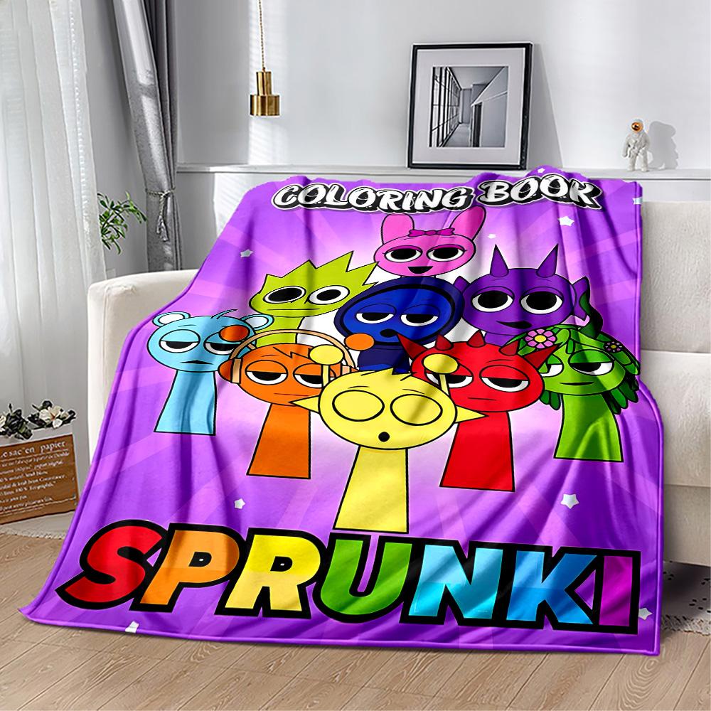 Rainbow Friends Adventure Blanket Comfortable Great for Bedding Sofa Seaside All-Season Use Stylish Decor Gift for Travel Home Birthdays