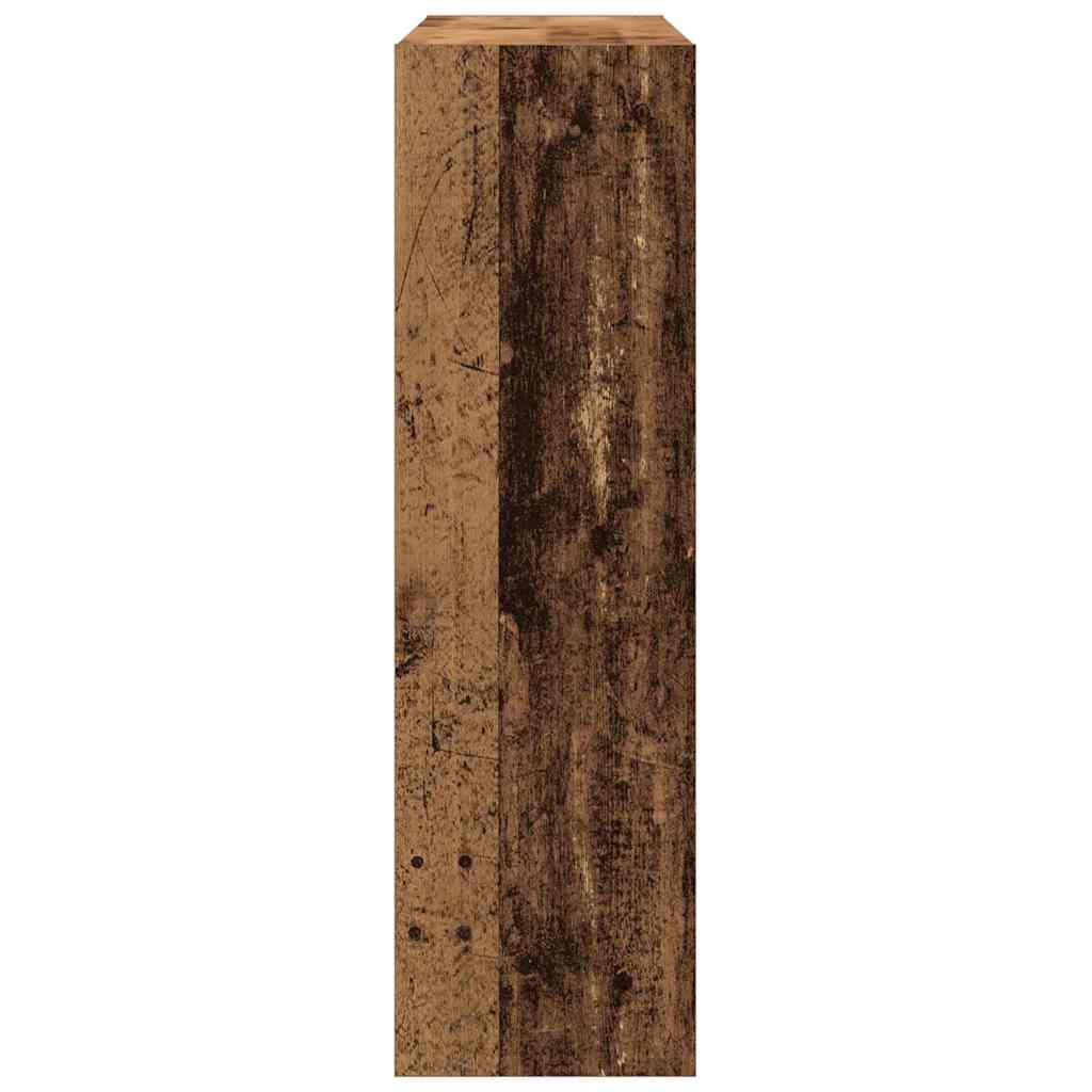 Bookshelf 3 Tiers 100 x 30 x 103 cm Engineered Wood Reclaimed Wood