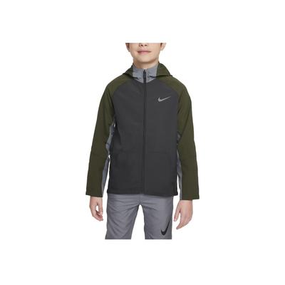 Μπουφάν Casual Μακρυμάνικο με Κουκούλα και Φερμουάρ Color Block Παιδικά μπουφάν Ανθρακί DO7095-060