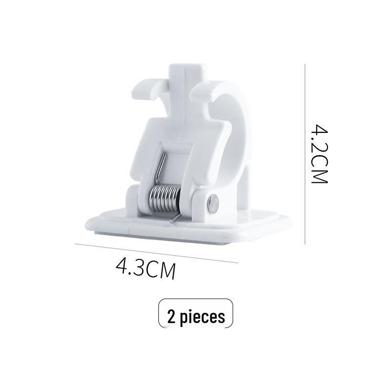Adhesive No-Drill Curtain Rod Holder Clip
