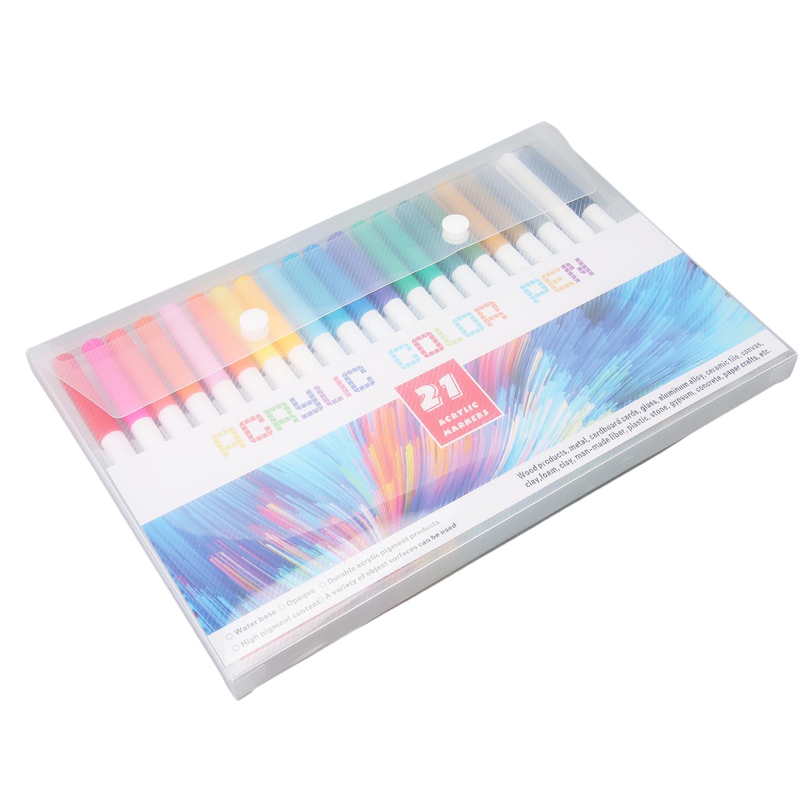 

21 цвет Маркеры для рисования Акриловые маркеры Смываемые Быстросохнущие Маркеры для рисования для Холста Камня Ткани