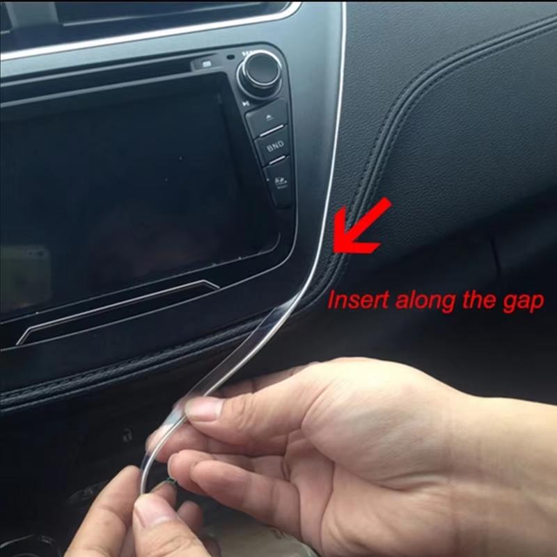 6 In 1 Led Car Interior Atmosphere Ambient Lights 6/8m RGB Neon Interior Ambient Light by App Control Fiber Optic Strips Light