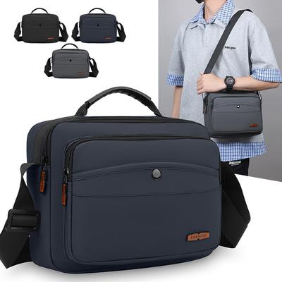 Herren Umhängetasche Einfarbig Große Kapazität Tasche Pendler Reise Crossbody Tasche