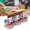 Round Shape Non - Stick Triple Burger Press Hamburger Patty Maker Mold for Chef Cutlets, Hamburger Meat, Beef Grill
