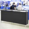 VEVOR Portable Tradeshow Podium Table, 1980 x 385 x 880 mm, Display Exhibition Counter Stand Booth Fair with Wall