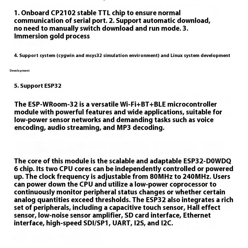 Esp32 Modul Entwicklungsboard D1 Mini Esp32 Wifi+Bluetooth Esp-32 Ch9102 Serieller Chip Internet der Dinge Entwicklungsboard