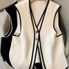 Vest for Women Cotton Autumn Winter Sleeveless Tops Sweater Vest Oversize Down Casual V-neck Vest