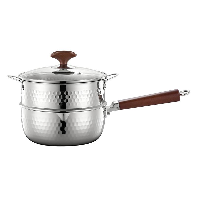 316L Stainless Steel Non-stick Yukihira Pan - Thickened Milk and Baby Food Pot for Induction Cookers, Steaming, Boiling, and Soup