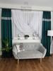 double-layer curtain with guipure lace