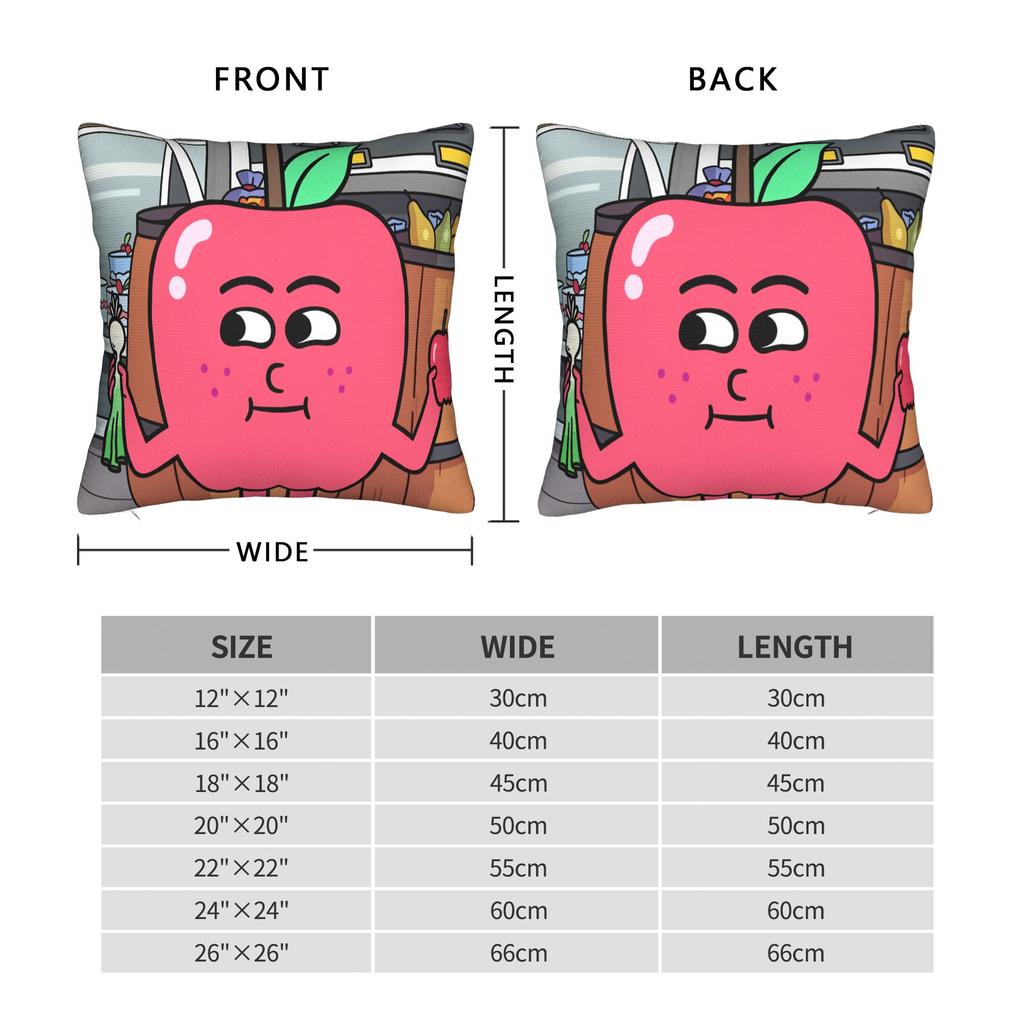 Apple and Onion Pillow Cover Graphic Cushion Cover Fashion Pillow Case For Living Room Chair