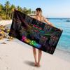 Monster Energy Individueller Namens-Text Strandtuch, Weiches Saugfähiges Handtuch Strand Pool Reise Persönliches Geschenk
