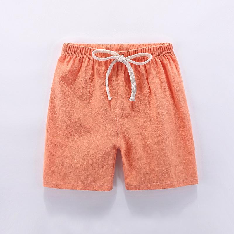 2020 Kids' Cotton Linen Korean-Style Summer Shorts: Trendy, Sporty Fashion