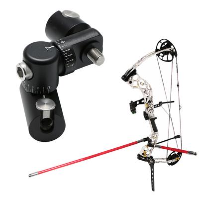 Single Side V-Bar Mount Adjustable Quick Disconnect Mount Bow Stabilizer Shock Absorption Stabilizer Shooting Accessory