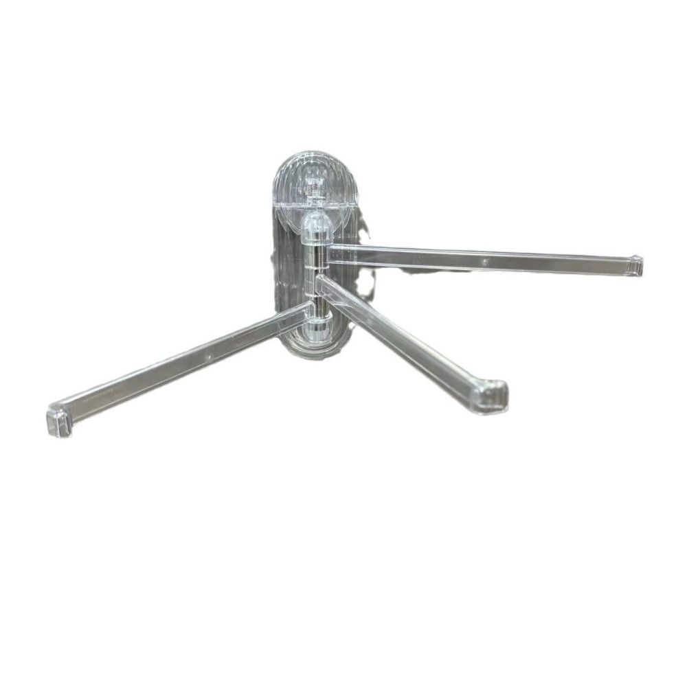 Multi-poles Suction Cup Towel Rack Wall-mounted Hanging Towel Holder Clear Clothes Hanger Home