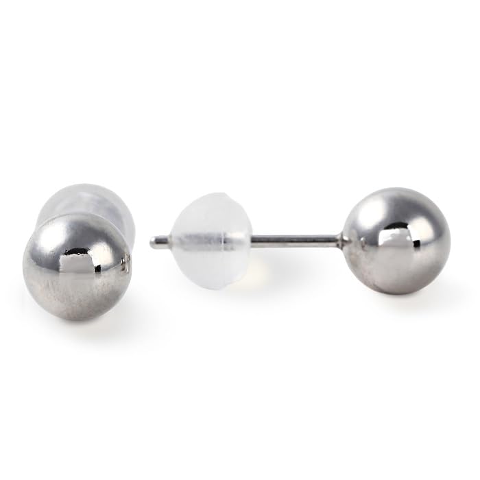 

Earrings for Day Day for both can be worn all the ball platinum 900 [Okko] women, Mother s gift, Mother s present, ears, time, simple, round,