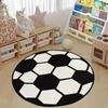 Pallone Calcio Tappetino da gioco per bambini Tappeto rotondo Soggiorno Cerchio Tappetino antiscivolo Camera da letto Zerbino Lavabile Home Corridoio