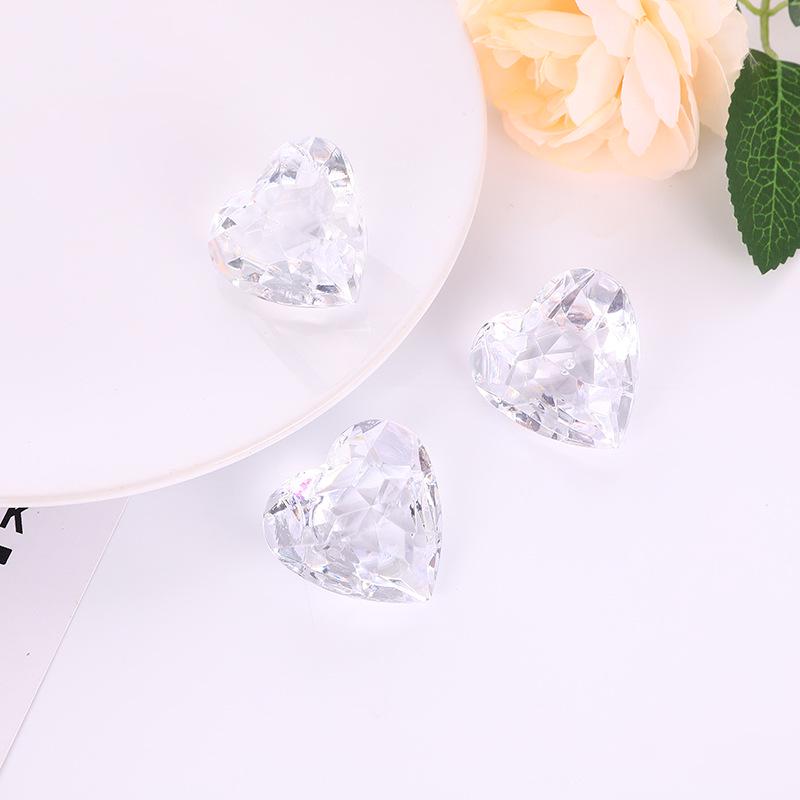 Прозрачная акриловая игрушка-камень в форме сердца для детей