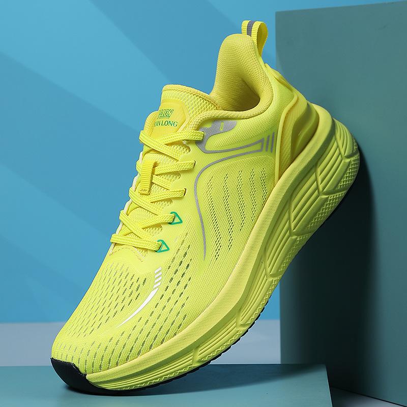 

Кроссовки мужские и женские летние и осенние кроссовки для бега на длинные дистанции легкие кроссовки на платформе женские спортивные кроссовки для летающих вязаных хол 35 жёлтый