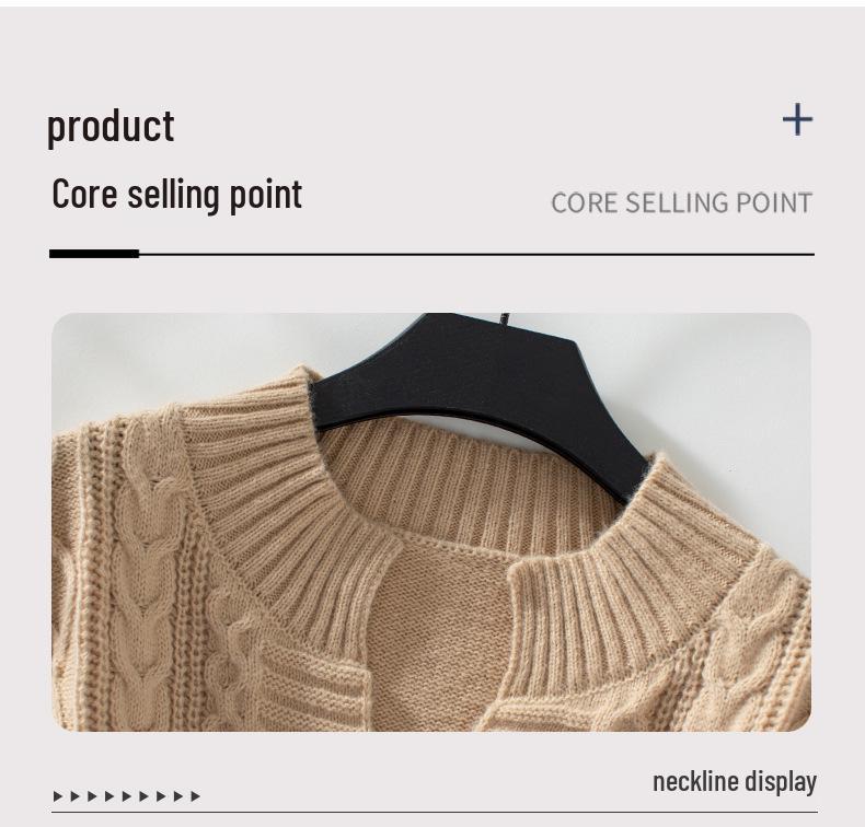 Fuzzy Solid Color Knit Cardigan: European & American Style Women's Retro Loose Long Sleeve Sweater for Autumn & Winter