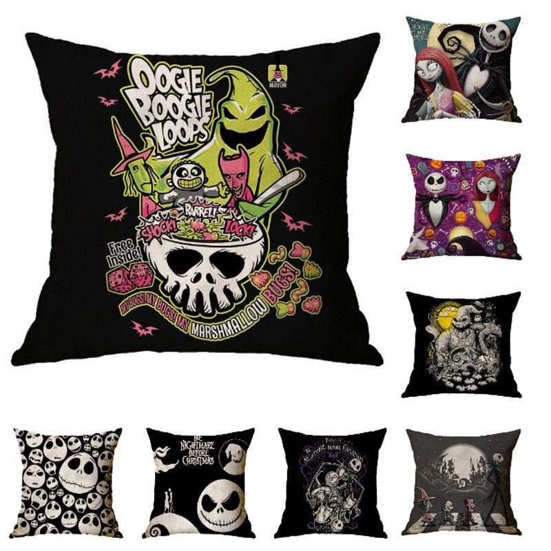 The Nightmare Before Christmas Cartoon Cushion Cover Perfect For Home Decor And Sofa