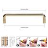 Modern Minimalist Zinc Alloy Gold and Sliver Cabinet Doors Handles Luxury Furniture Drawers Knob Wardrobes Pull