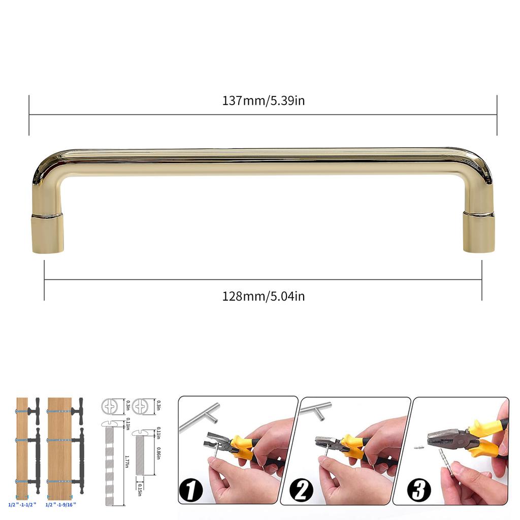 Modern Minimalist Zinc Alloy Gold and Sliver Cabinet Doors Handles Luxury Furniture Drawers Knob Wardrobes Pull