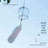 Cherry Blossom Glass Wind Chime - DIY Transparent Hanging Ornament