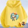 Latest Hatsune Miku New Kids Teens Fashion Cartoon Print Cotton Hoodie Fall Winter Hot Sale Trendy Stylish Best Selling