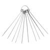 Guitar Nut Slotting File Kit Metal Clear Pattern 10 Rods Portable Guitar Nut Slot Polish Maintenance Tool