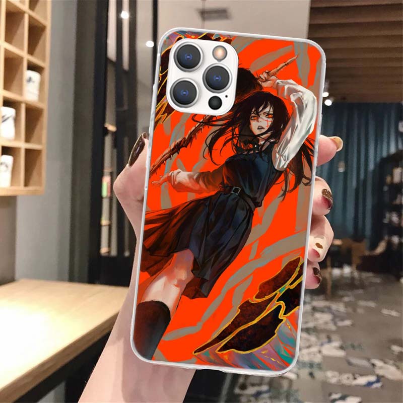 C-Chainsaw Mans Yoru War Devil Soft Phone Case For iPhone 17 Air 16 16E 15 14 Plus 13 Mini 12 11 Pro Max X XR XS 7 8 + SE 2020 P
