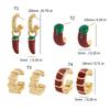 Trendy Chili Shaped Earrings Sturdy Stainless Metal Comfort Fit Ear Studs Jewelry For Women And Girls