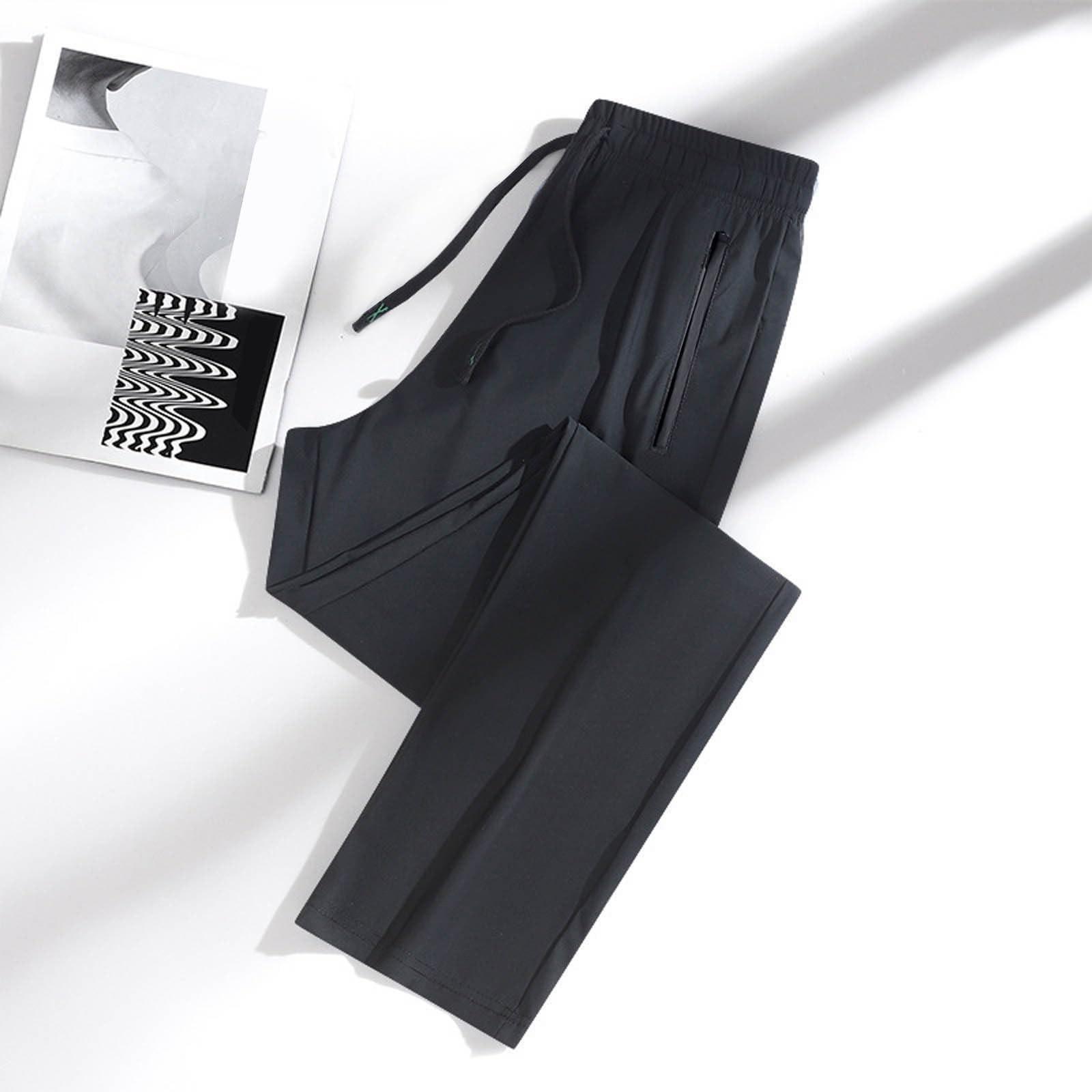 

Женские ультраэластичные дышащие повседневные брюки прямого покроя быстросохнущие летние брюки XL чёрный