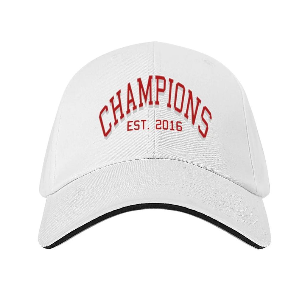 Champions Red College Print Baseball Cap Icon Sun Cap Tea Hat Fun Hats Women's Beach Unisex's