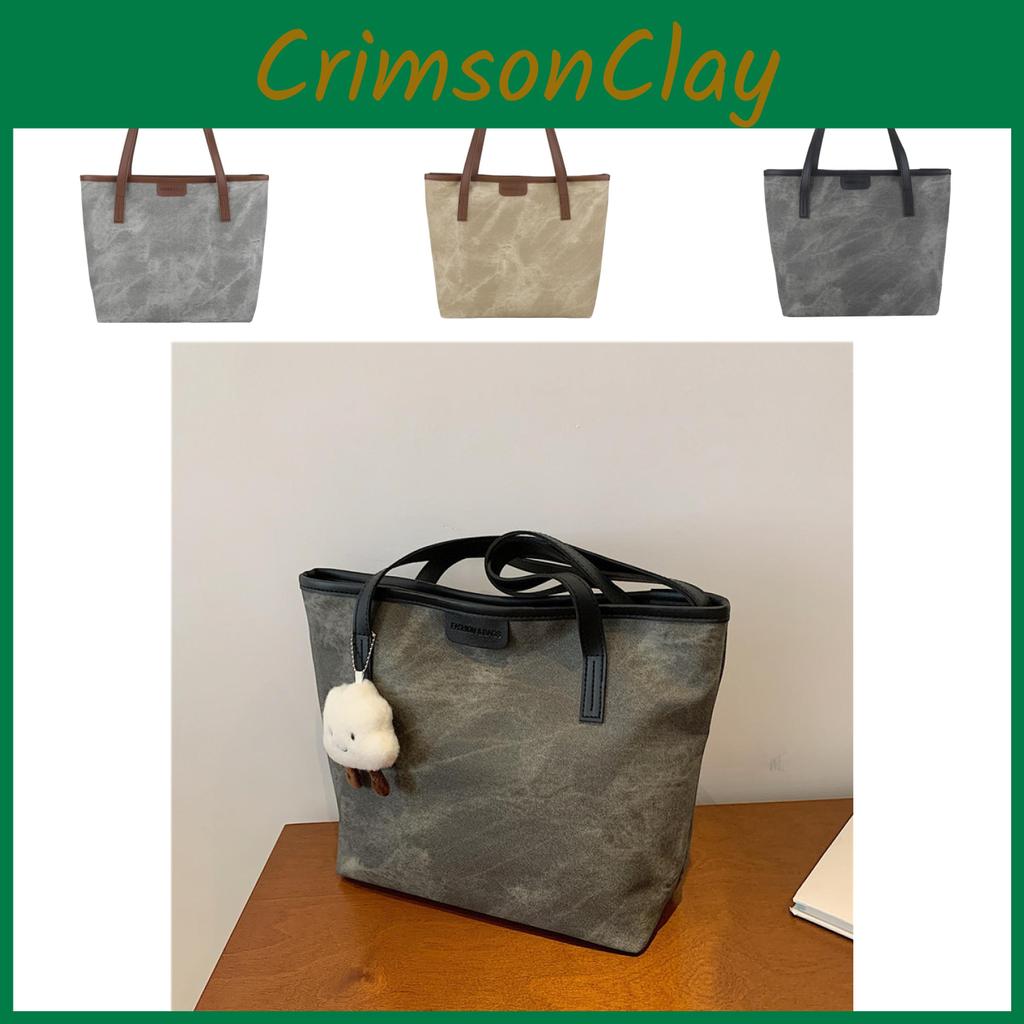 Modern Retro Minimalist Tote Bag For Women Large Size Pu Material For Trendy Look