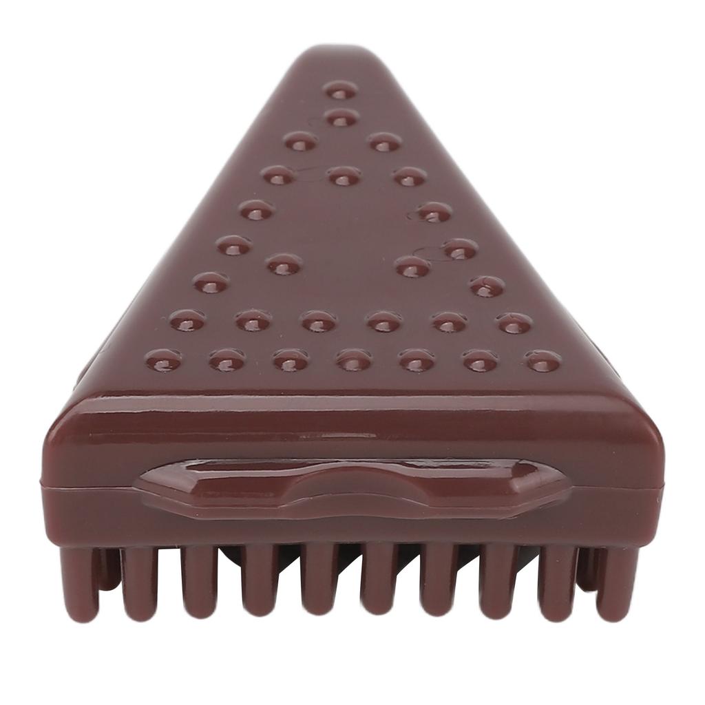 Silicone Meridian Massage Brush Triangle Dredge Collaterals Breast Slimming Brush Brown