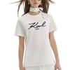 French Elegant Daily Dating Outfit Light Luxury Commuting Urban Social Letter Round Neck Pullover Short Sleeve T-Shirt M22E1712100