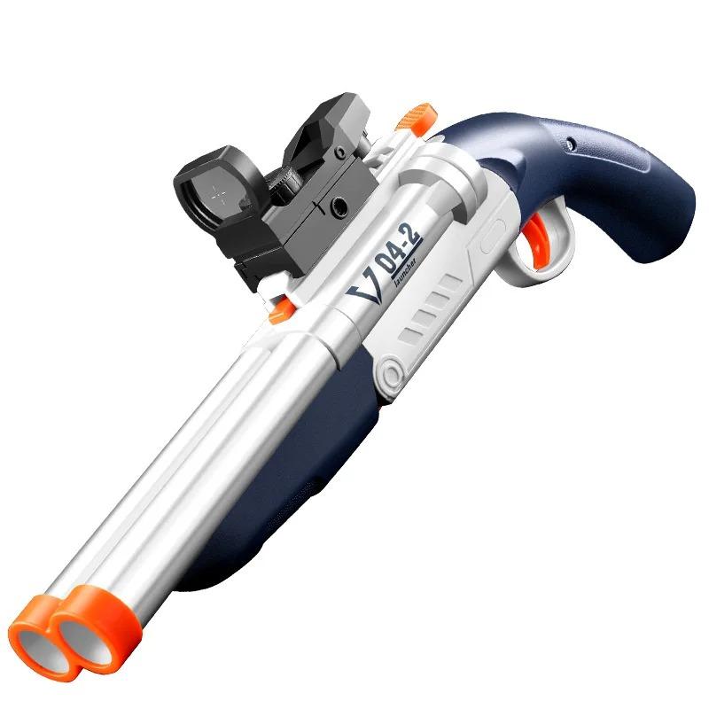 

Двуствольное игрушечное оружие, метательная винтовка с мягкими пулями, ручная стрельба, пусковая установка, страйкбольное оружие для взрослых и детей, игры на свежем воздухе