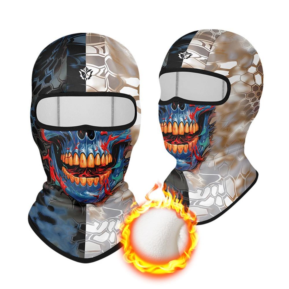 Multi-function Fleece Balaclava Plush MTB Face Mask Winter Bicycle Full Face Cover  for Men Women